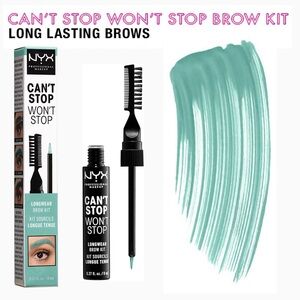 NYX Professional Makeup Can't Stop Won't Stop Longwear Brow Kit, Mint